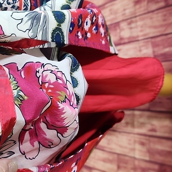 VANESSA Virginia floral patchwork dress size M - Picture 7 of 7